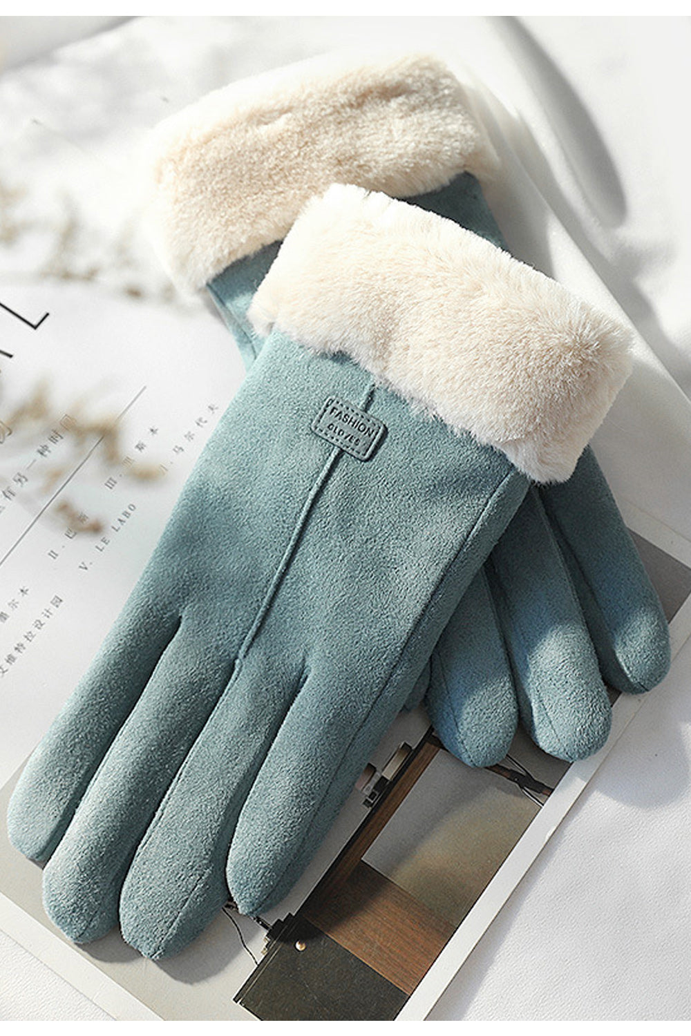 Women Magnificent Warm Casual Winter Season Suede Gloves