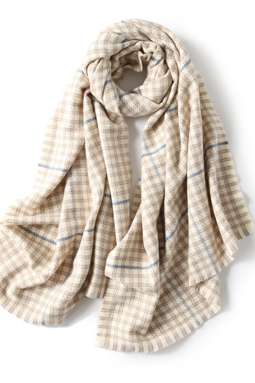 Women Plaid Pattern Long Length Fashionable Comfy Lovely Muffler