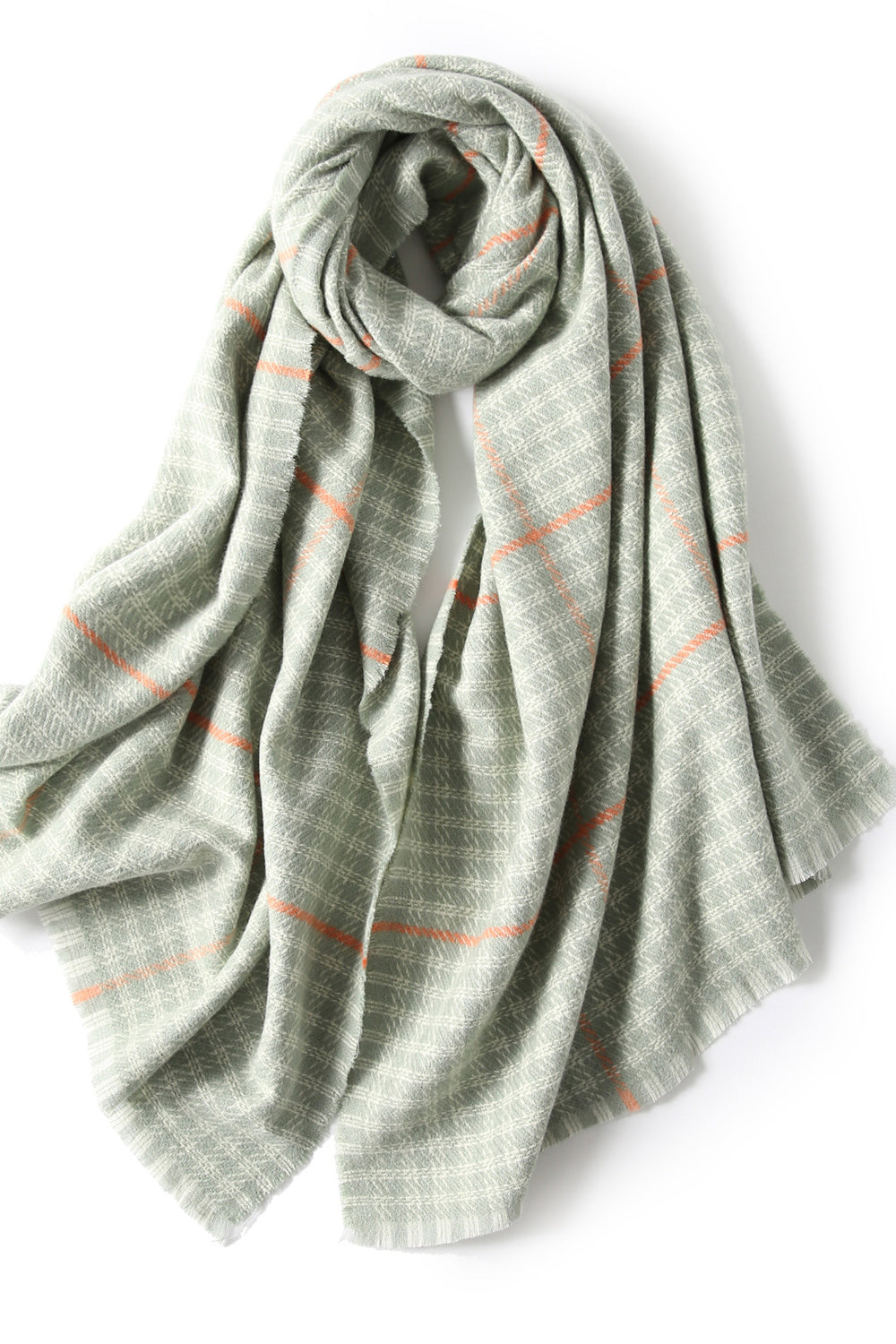 Women Plaid Pattern Long Length Fashionable Comfy Lovely Muffler