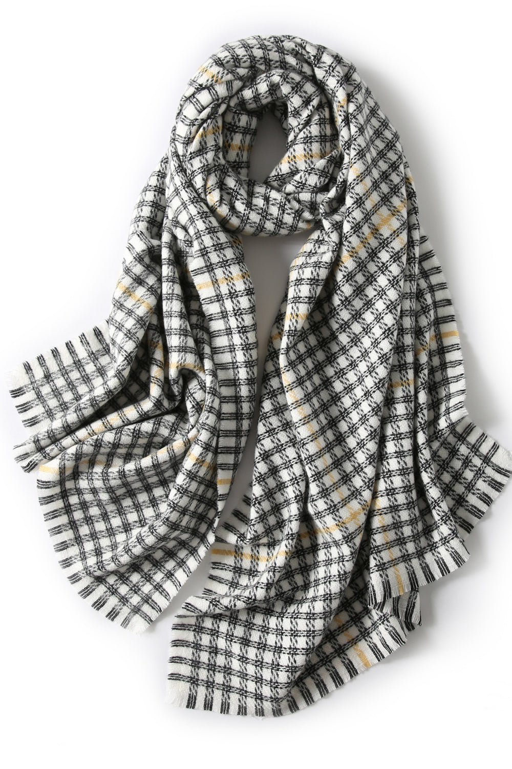 Women Plaid Pattern Long Length Fashionable Comfy Lovely Muffler