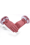 Women Classy Solid Colored Cozy Stylish Suede Gloves
