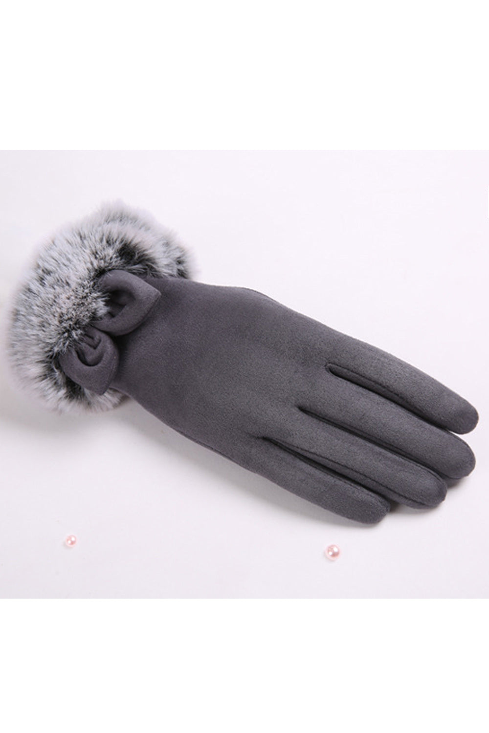 Women Classy Solid Colored Cozy Stylish Suede Gloves