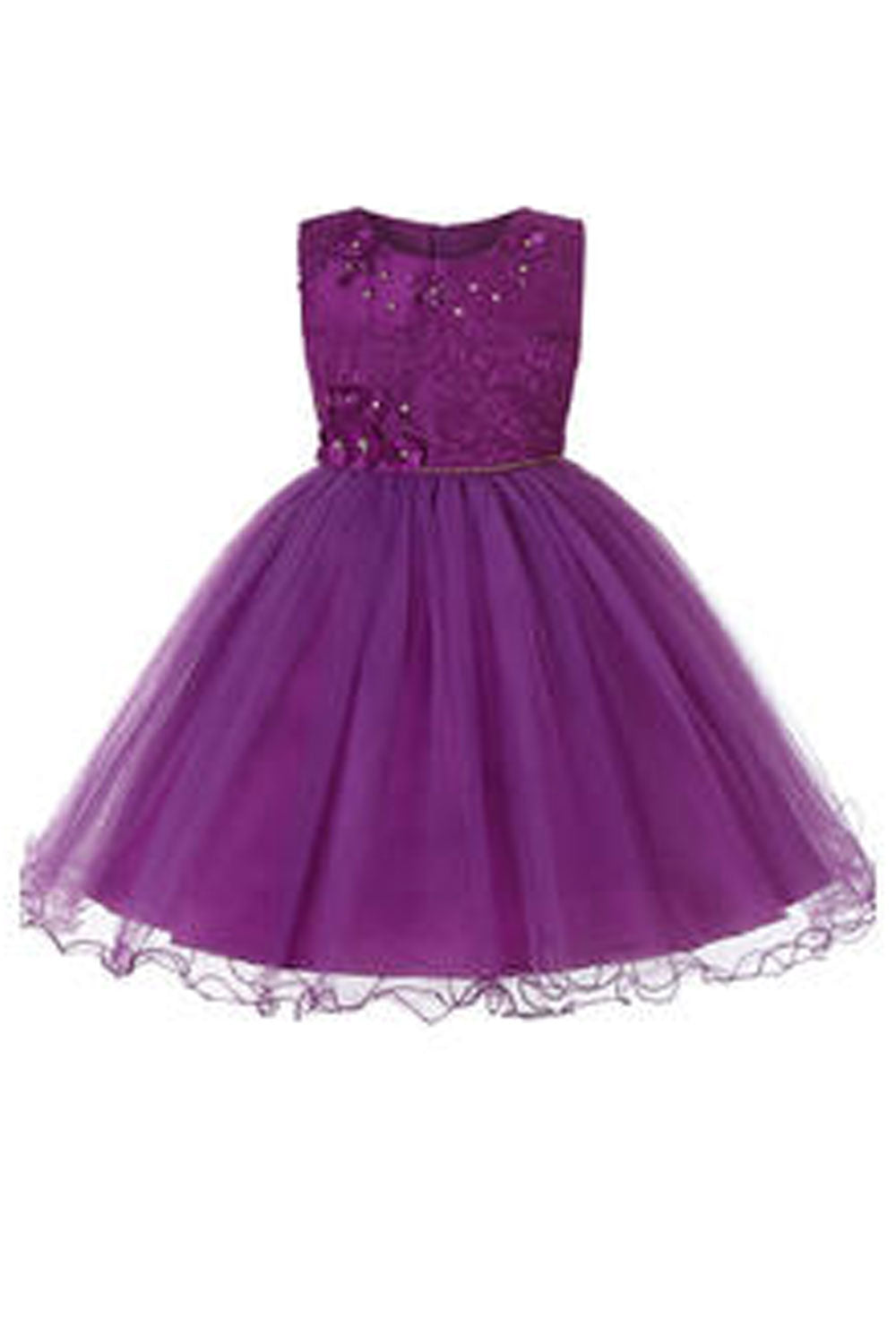 Kids Girls Long Length Tail Slit Style Sleeveless Modern Halter Neck Princess Dress