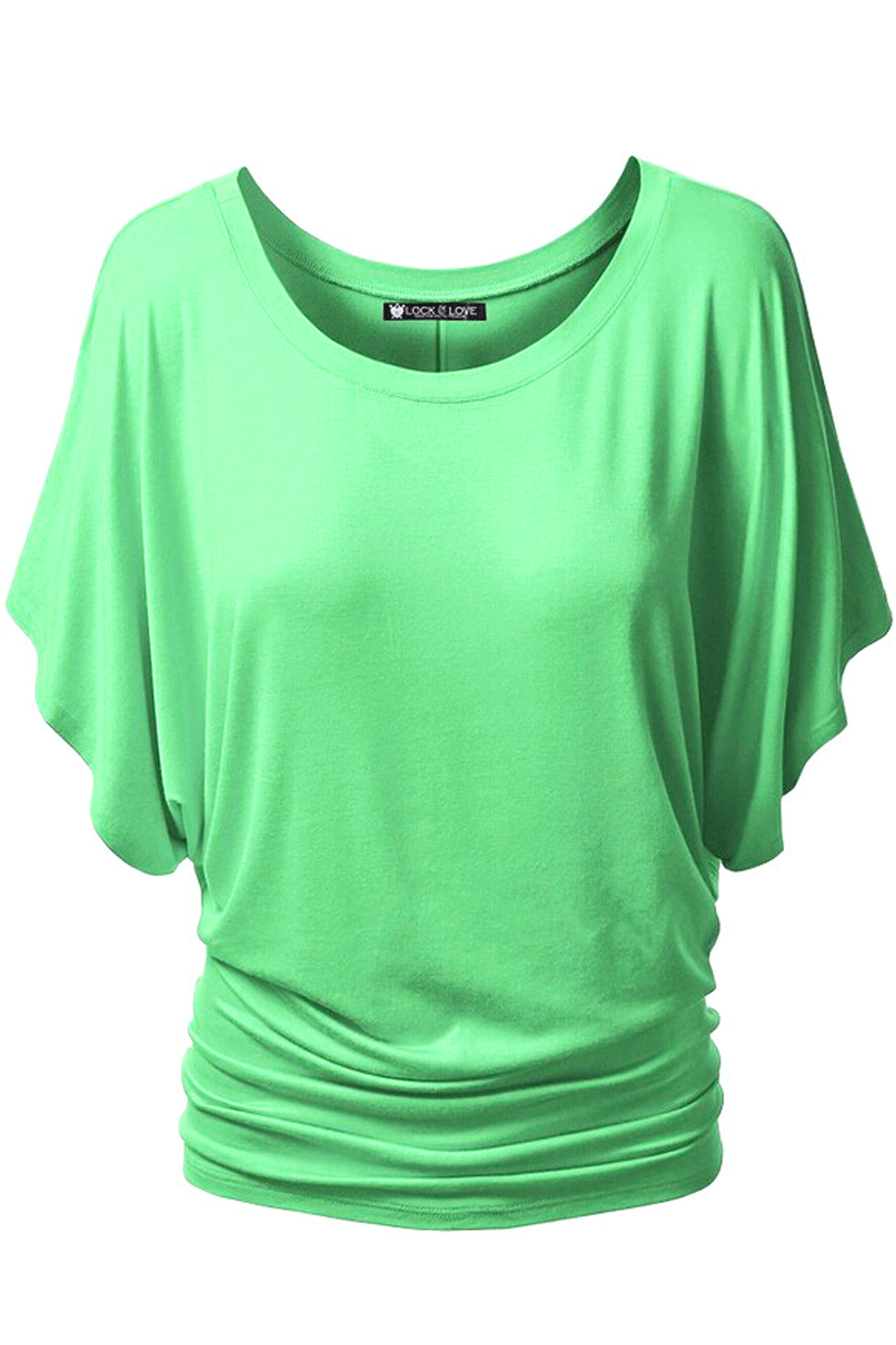 Women Bat Sleeves Comfortable Fashion Blouse Black