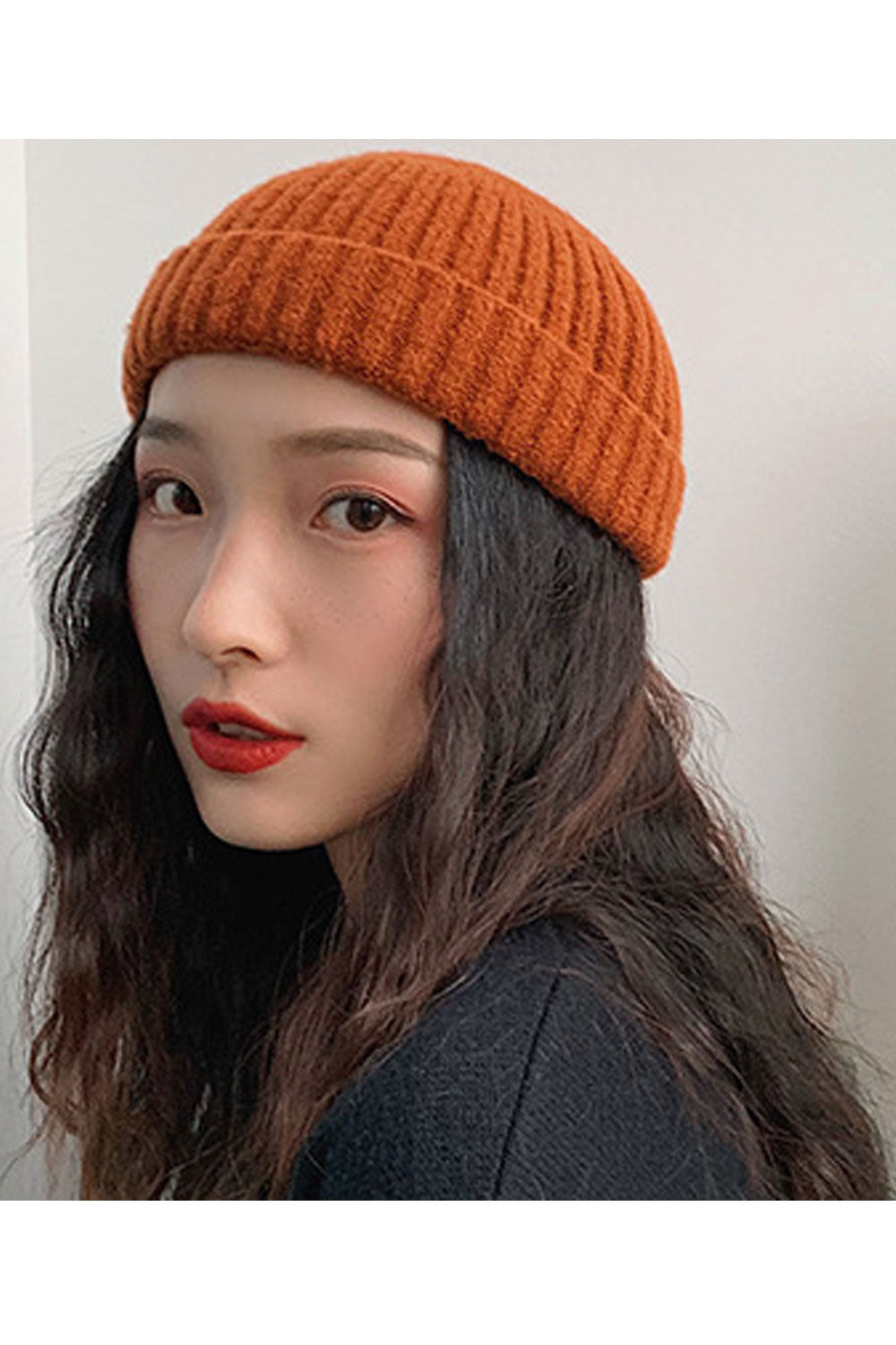 Women Comfortable Ear Protection Soft Feel Knitted Hat