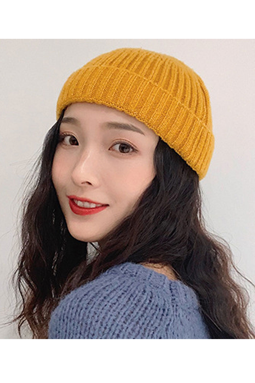 Women Comfortable Ear Protection Soft Feel Knitted Hat