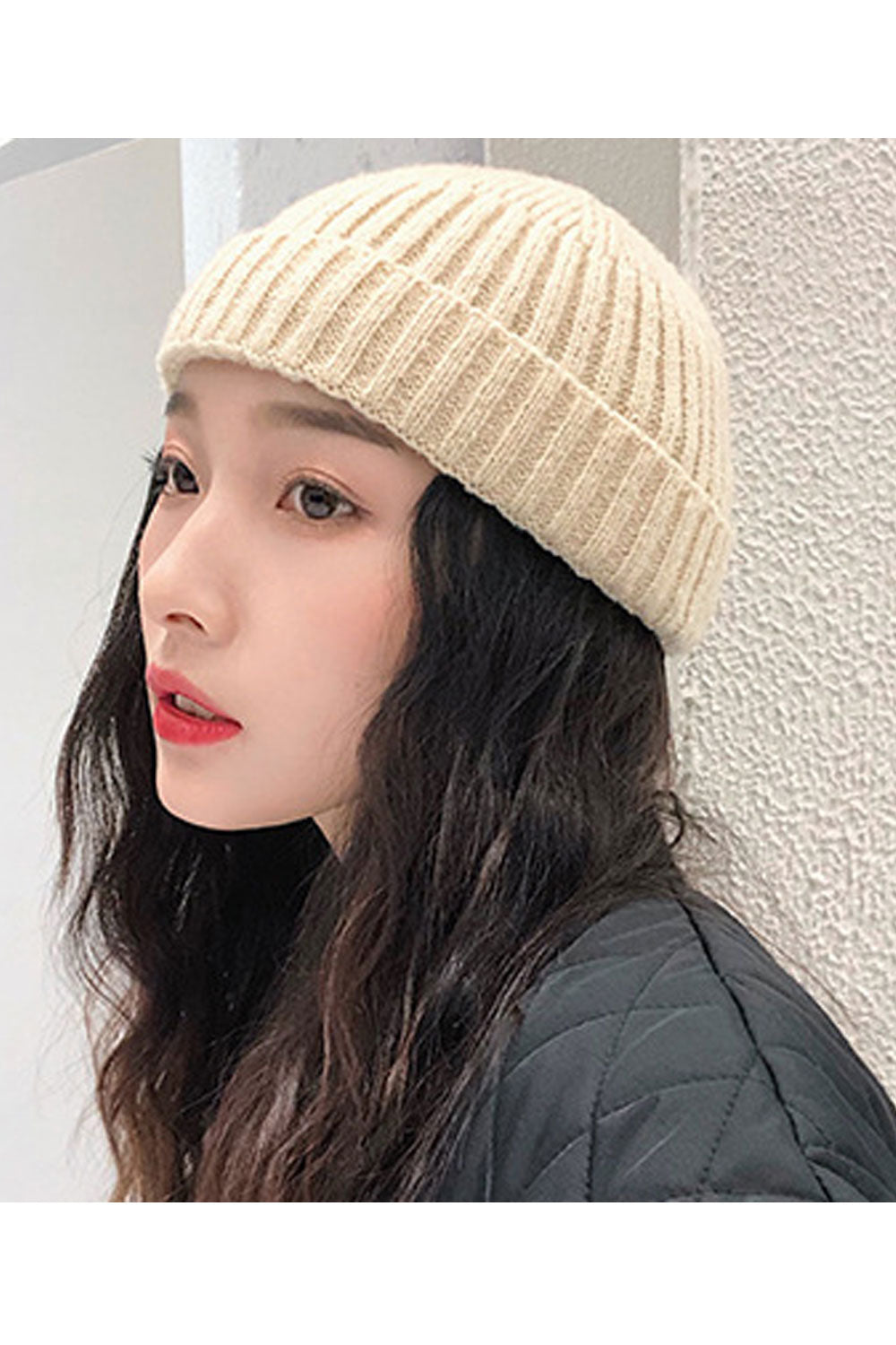 Women Comfortable Ear Protection Soft Feel Knitted Hat