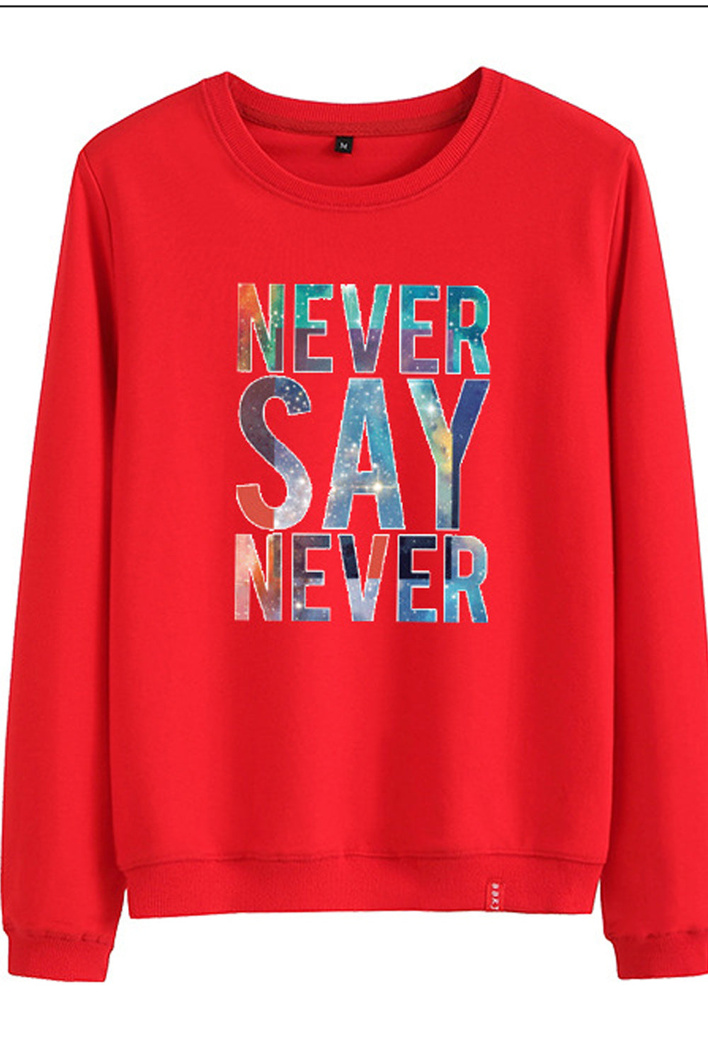 Women Classy Letter Pattern Long Sleeve Breathable Round Neck Sweatshirt