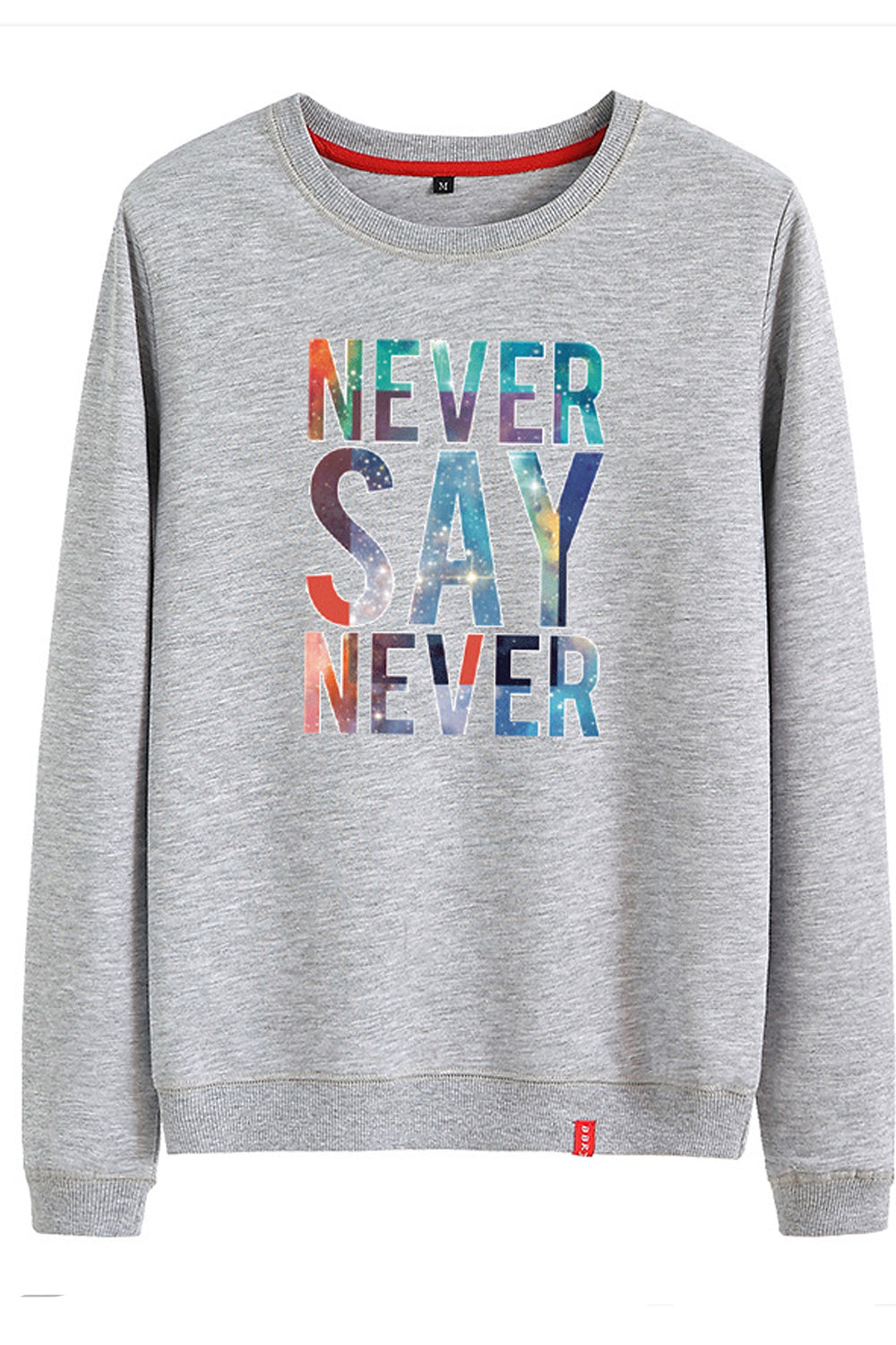 Women Classy Letter Pattern Long Sleeve Breathable Round Neck Sweatshirt
