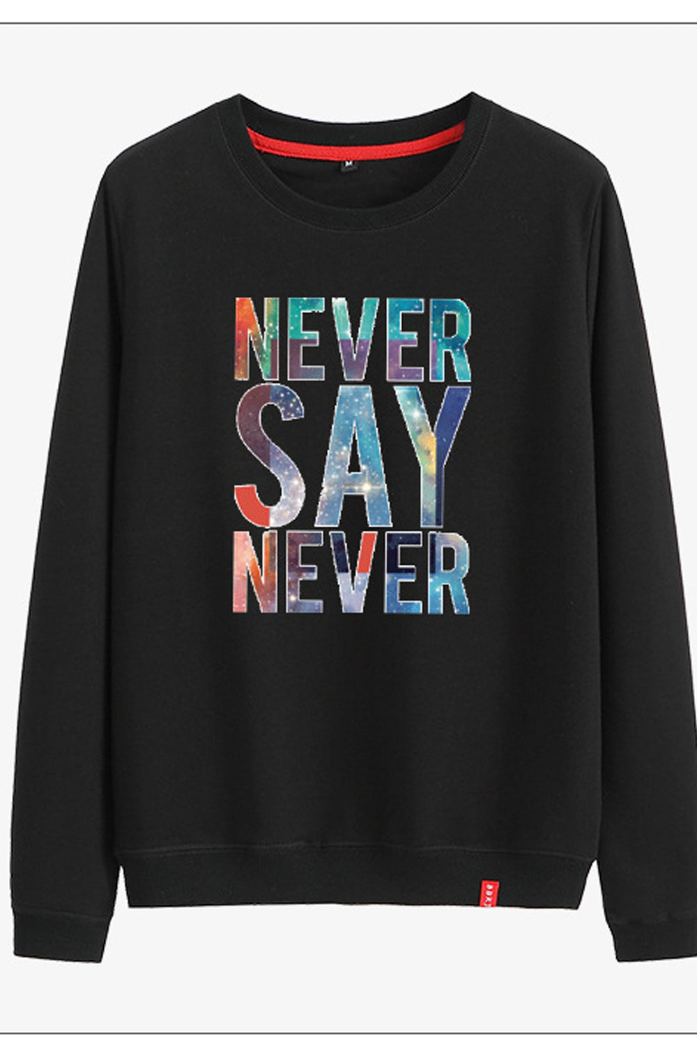 Women Classy Letter Pattern Long Sleeve Breathable Round Neck Sweatshirt