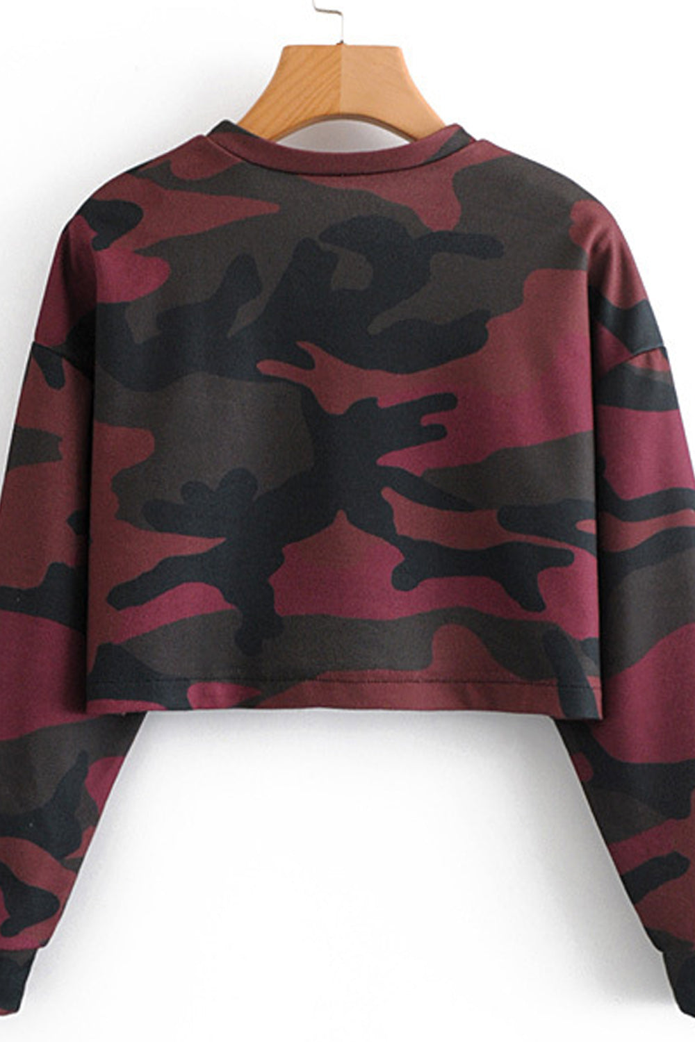 Women Easy Round Neck Ribbed Cuff Long Sleeve Breathable Sweatshirt