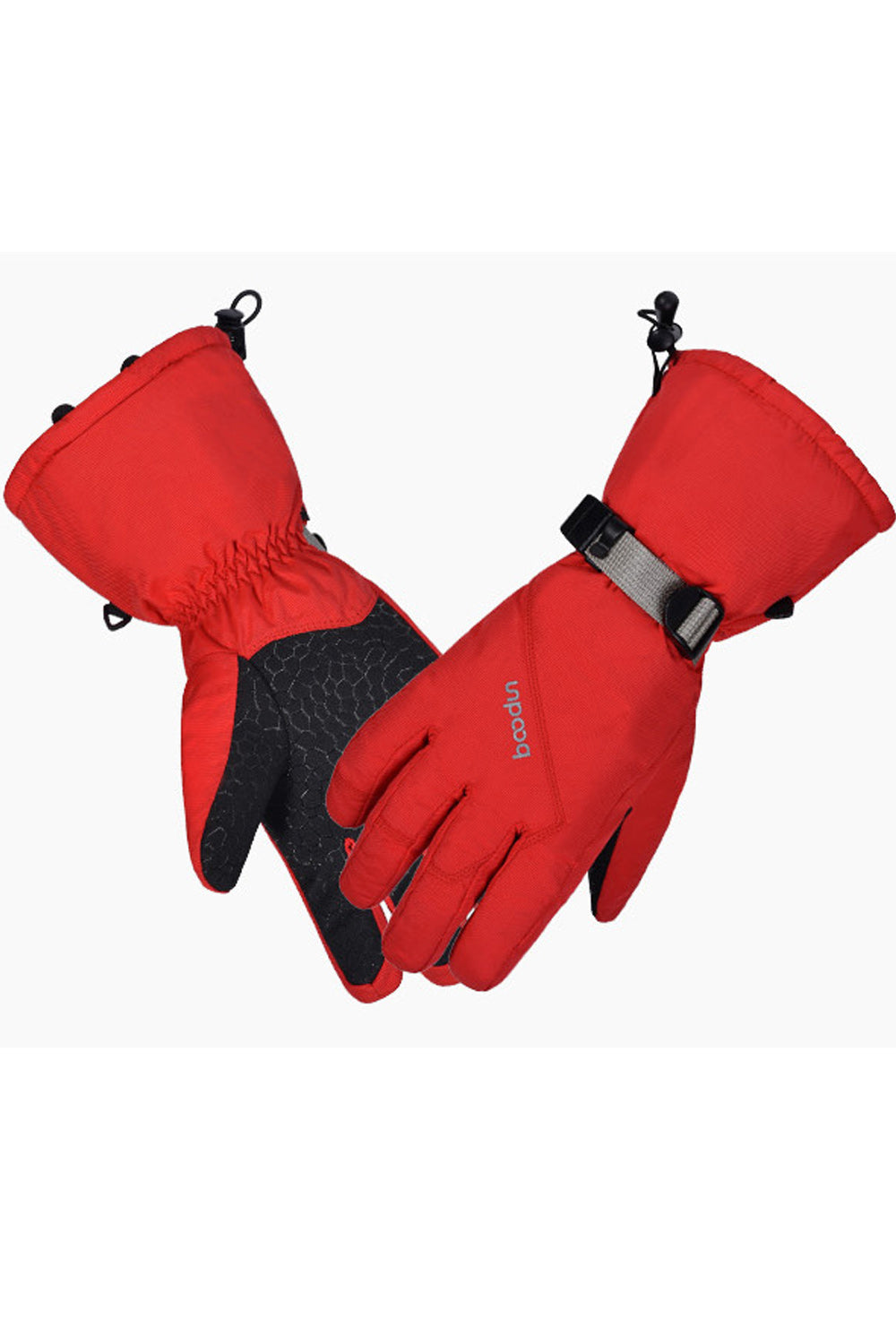 Women Warm Coldproof Buckle Strap Outdoor Ski Gloves
