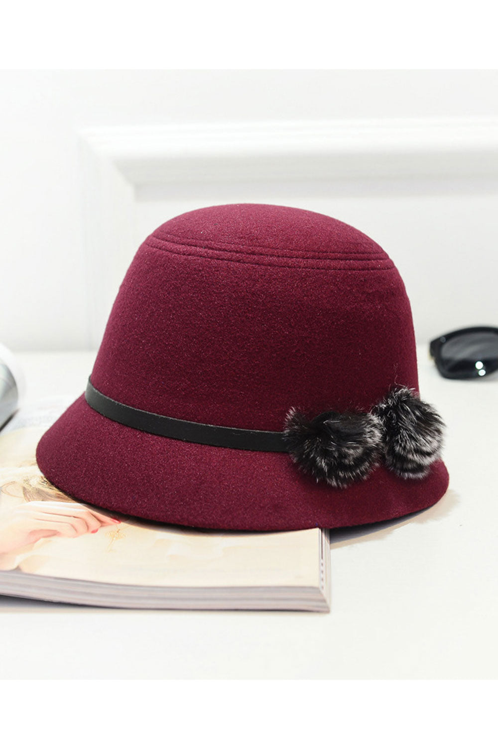 Women Cute Flower Bucket Style Autumn & Winter Beret Hat