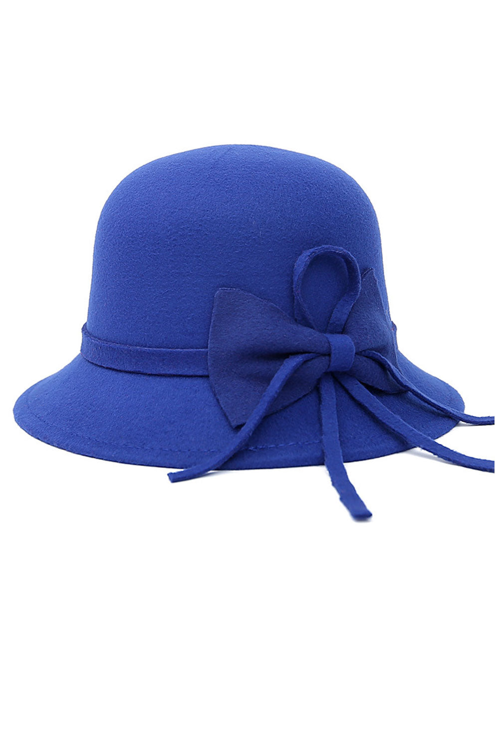 Women Solid Color Bowknot Decoration Winter Beret Hat