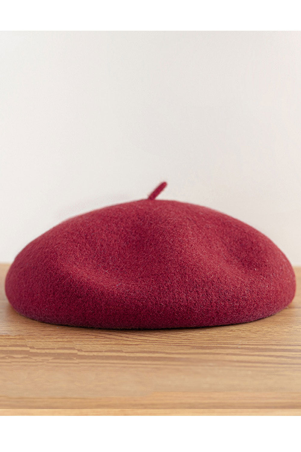 Women Cute Pumpkin Style Solid Color Woolen Beret Hat