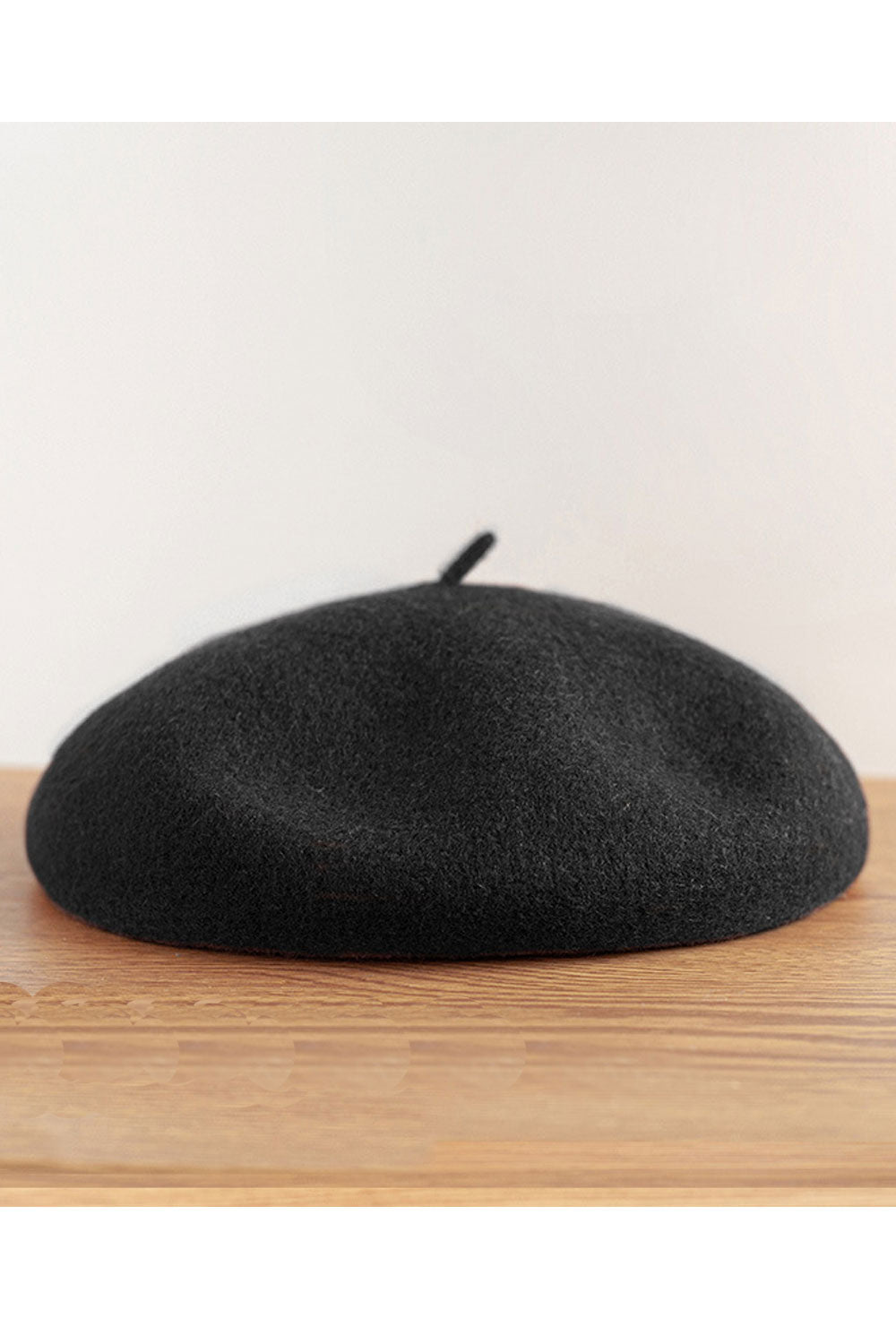 Women Cute Pumpkin Style Solid Color Woolen Beret Hat