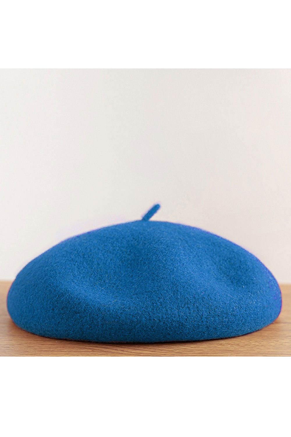 Women Cute Pumpkin Style Solid Color Woolen Beret Hat