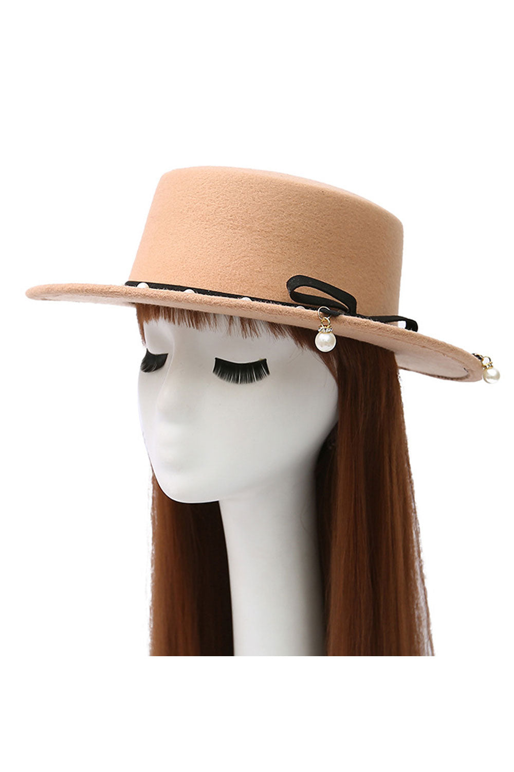Women Fashion Pearl Decorated Beautiful Beret Hat