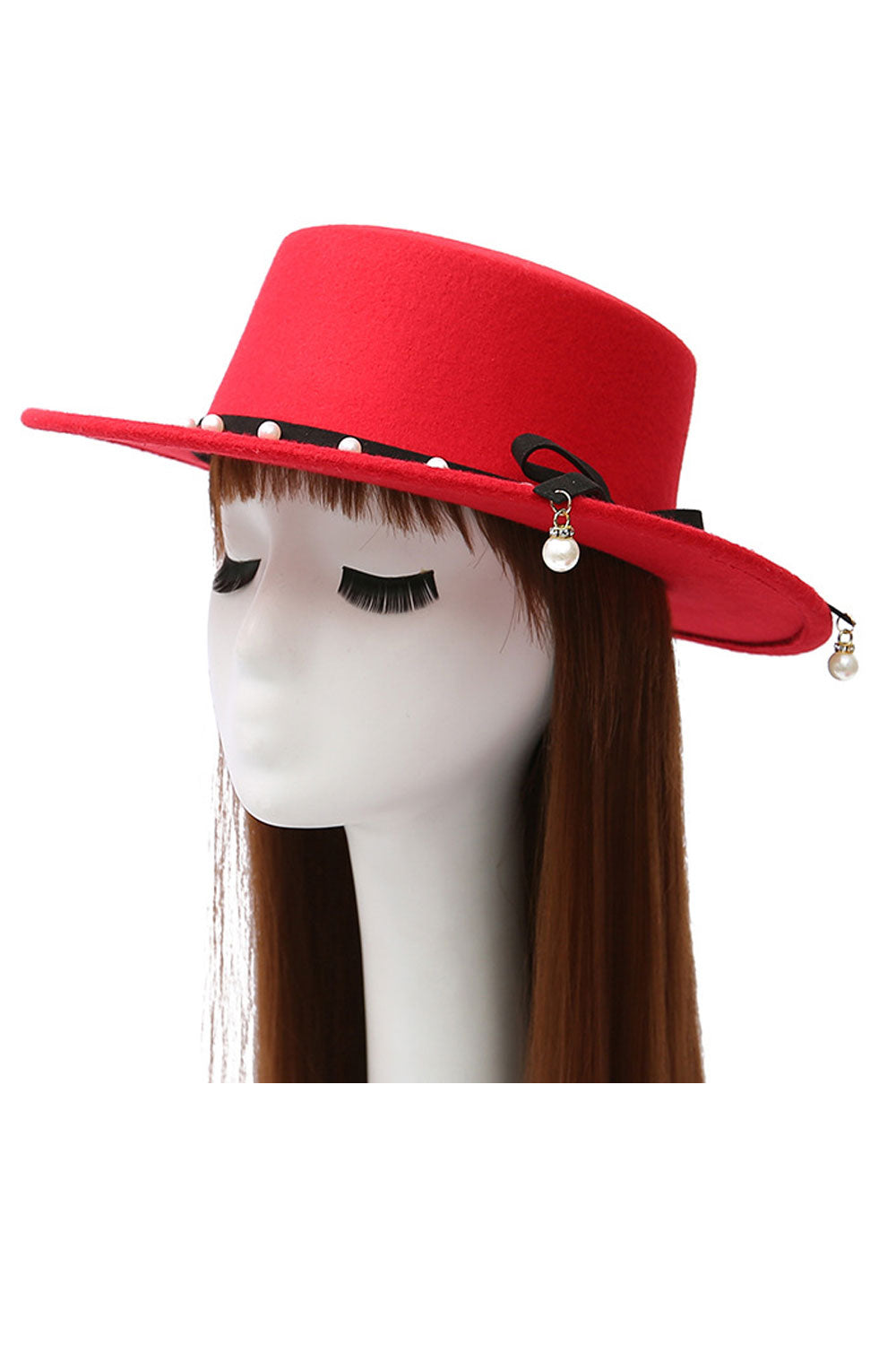 Women Fashion Pearl Decorated Beautiful Beret Hat