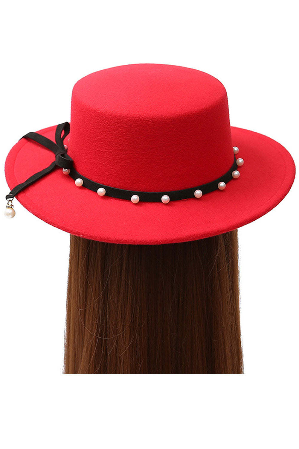Women Fashion Pearl Decorated Beautiful Beret Hat