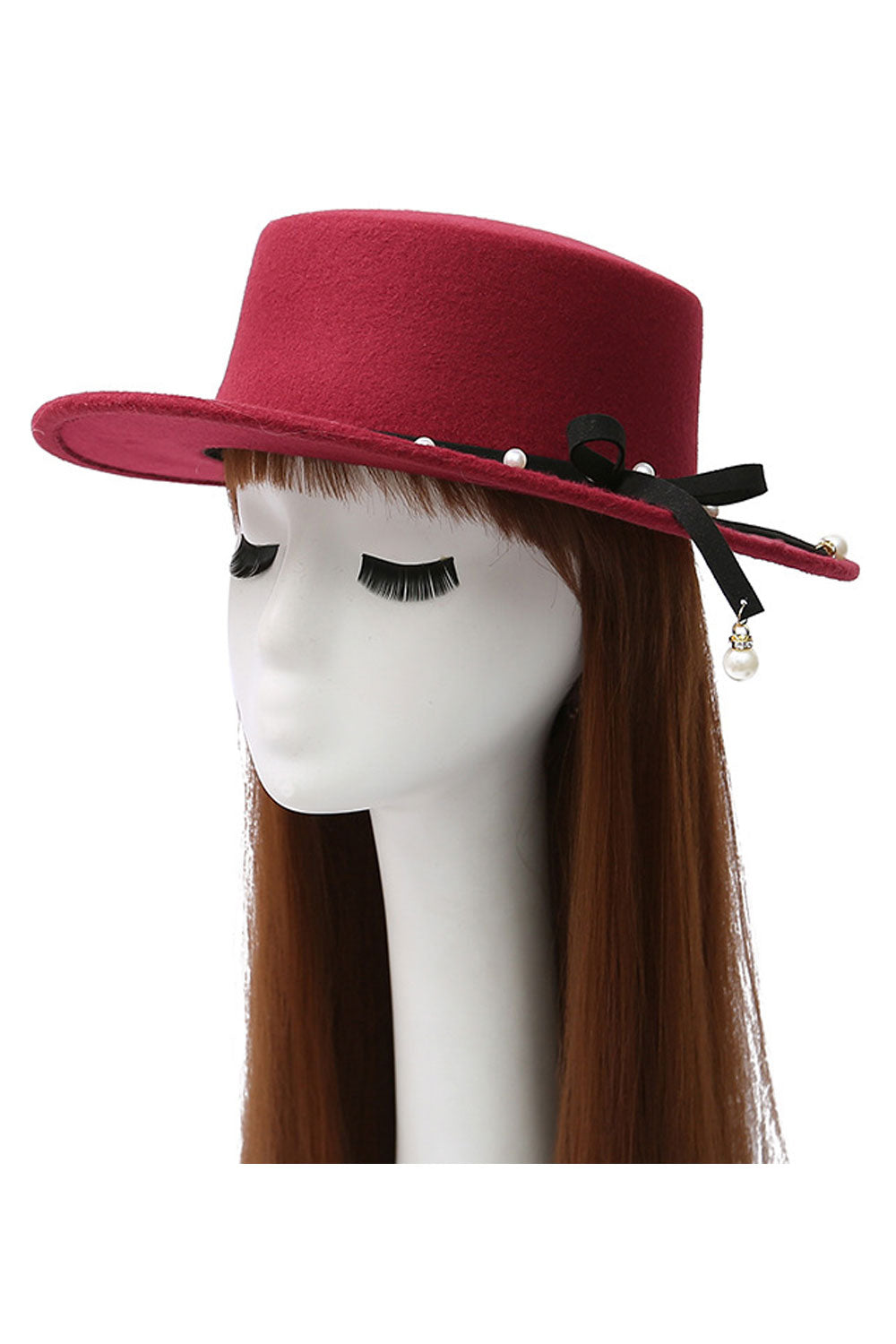Women Fashion Pearl Decorated Beautiful Beret Hat