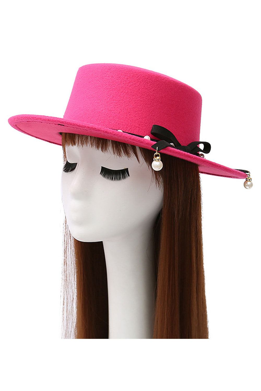 Women Fashion Pearl Decorated Beautiful Beret Hat