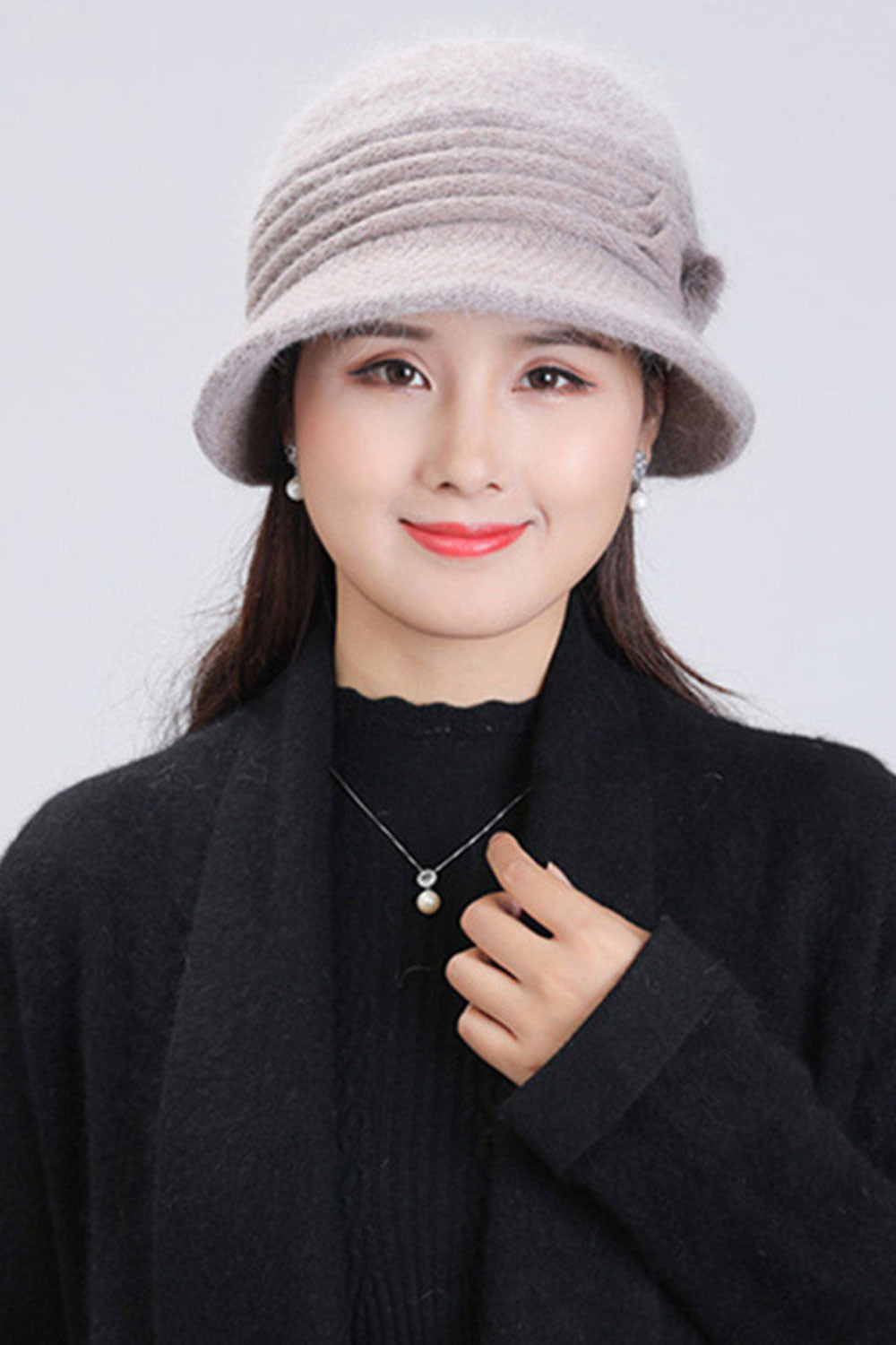 Women Pretty Solid Colored Warm Comfortable Knitted Hat