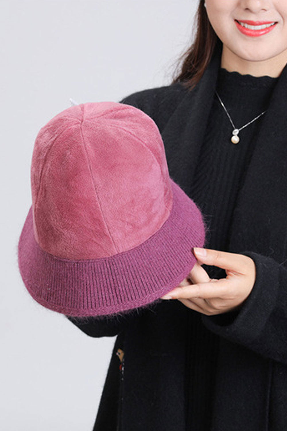 Women Pretty Solid Colored Warm Comfortable Knitted Hat