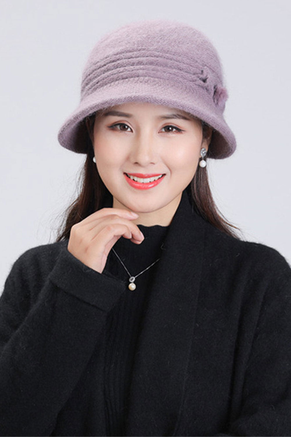 Women Pretty Solid Colored Warm Comfortable Knitted Hat
