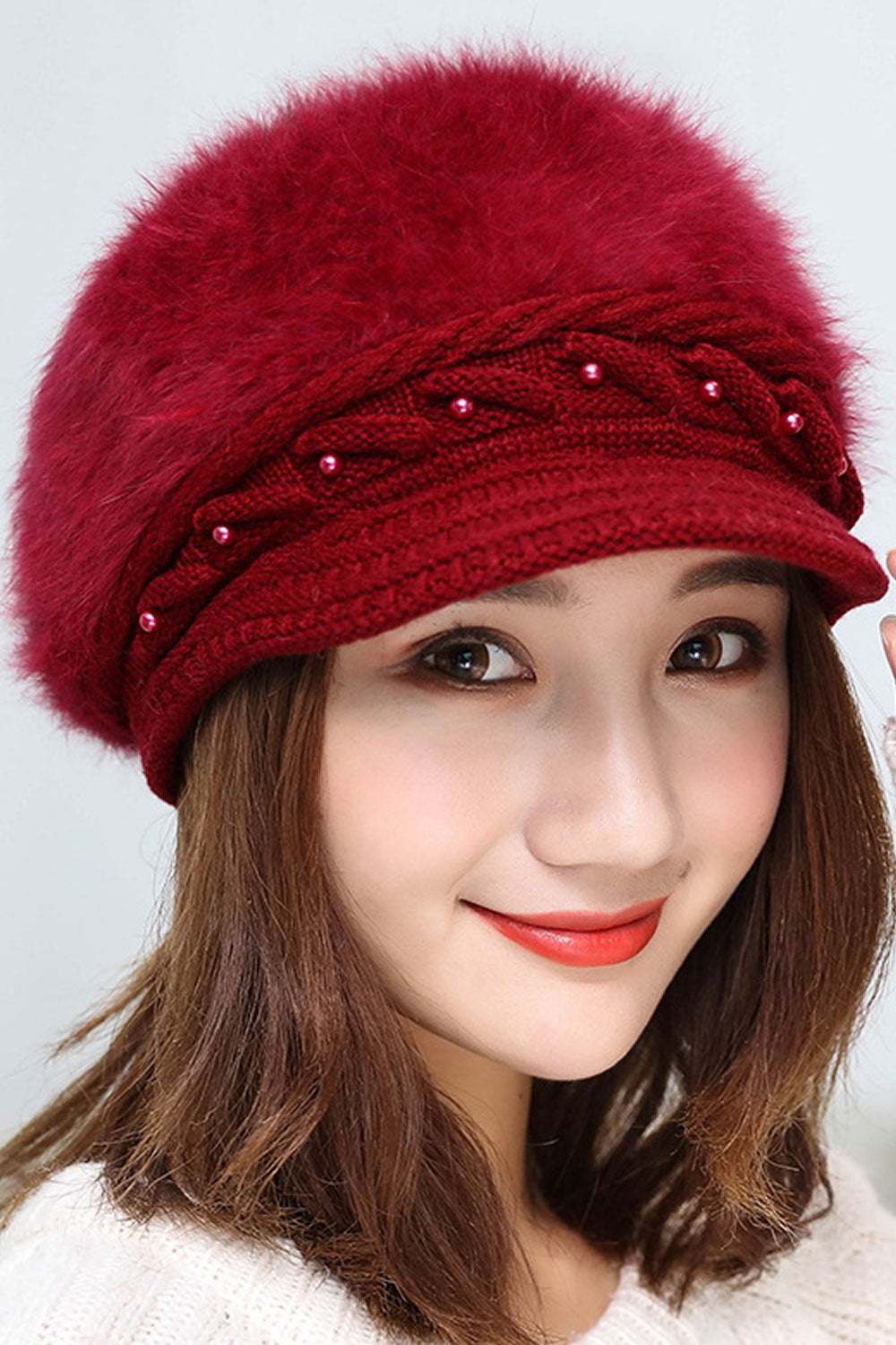 Women Dome Styled Solid Colored Beautiful Comfy Soft Knitted Hat