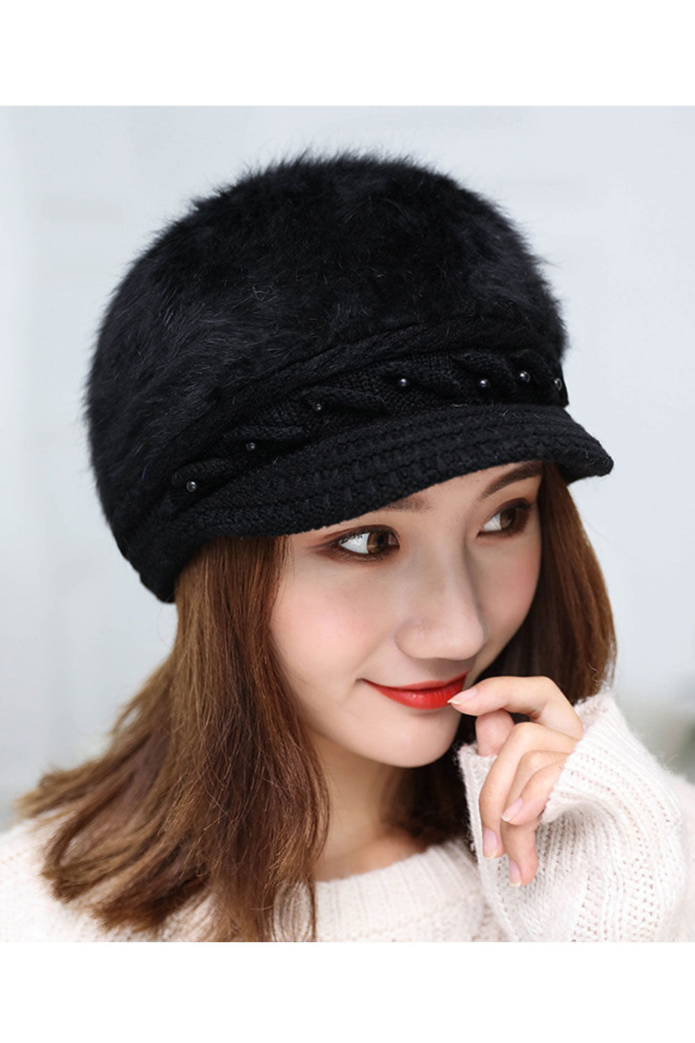 Women Dome Styled Solid Colored Beautiful Comfy Soft Knitted Hat