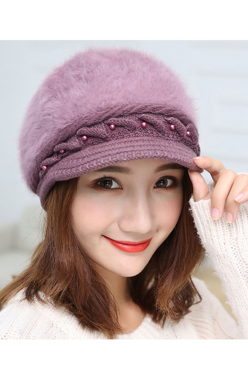 Women Dome Styled Solid Colored Beautiful Comfy Soft Knitted Hat