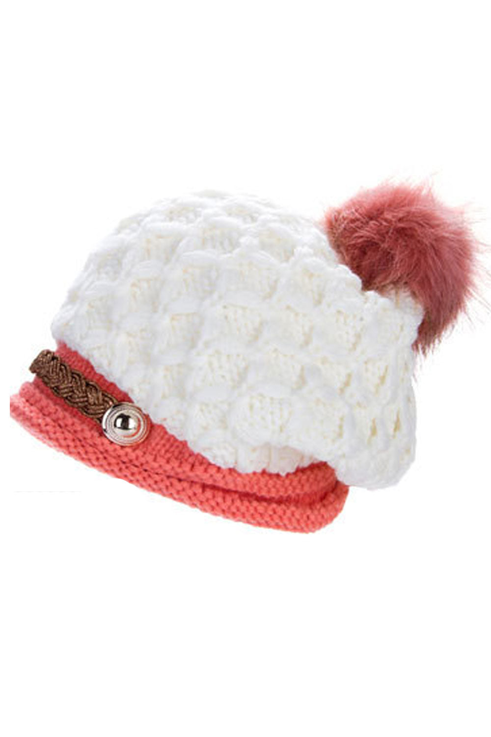 Women Trendy Ear Protection Solid Colored Soft Knitted Hat