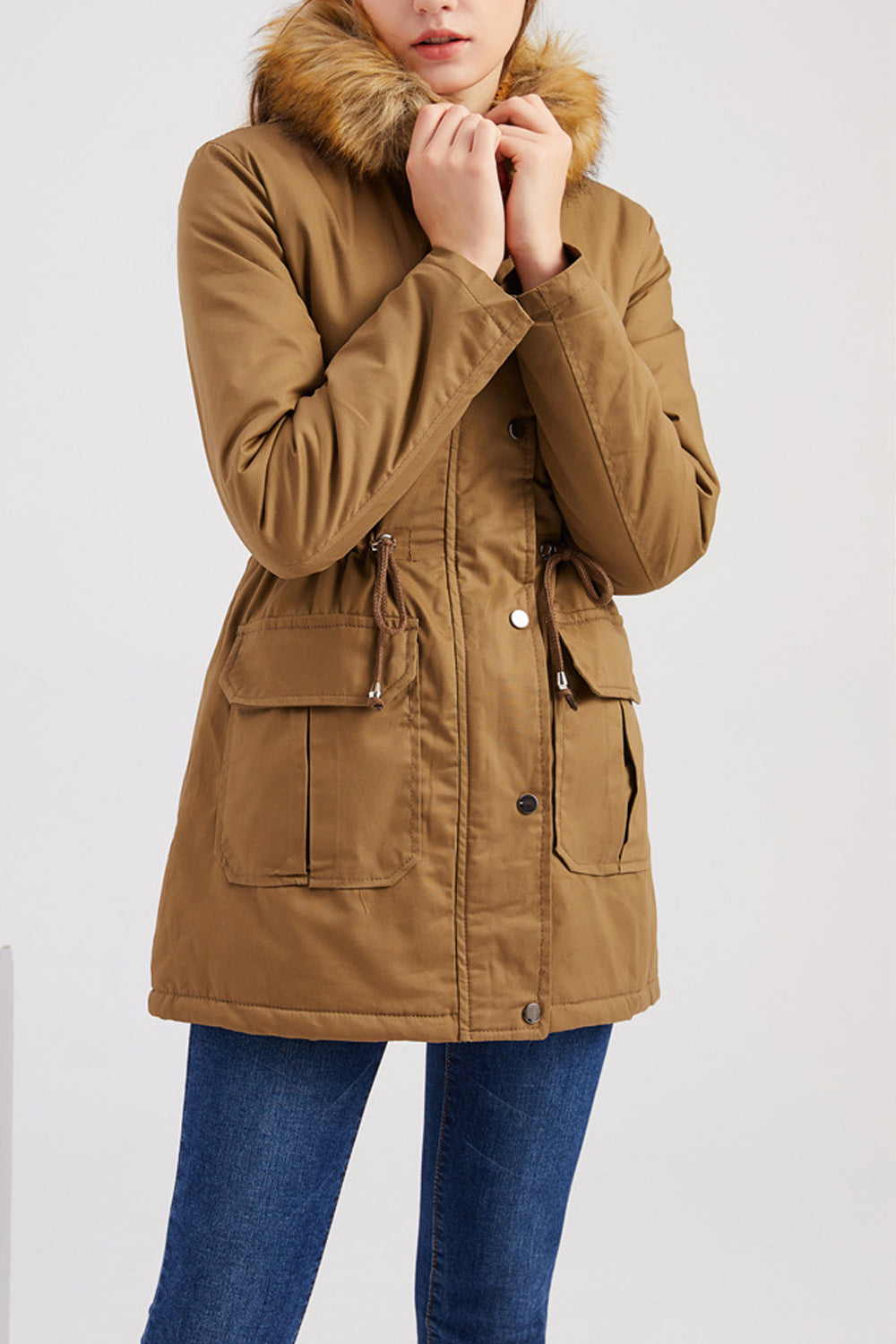 Women Fashionable Long Sleeve Solid Pattern Cozy Casual Jacket