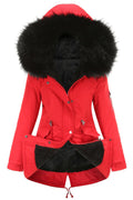 Women Classy Solid Colored Long Sleeve Convenient Hooded Neck Casual Jacket.