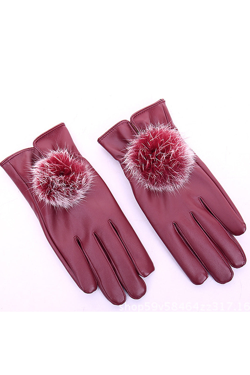 Women Hand Protection Water Repellent Windproof Leather Gloves