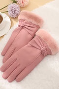 Women Modern Hand Protection Windproof Leather Gloves