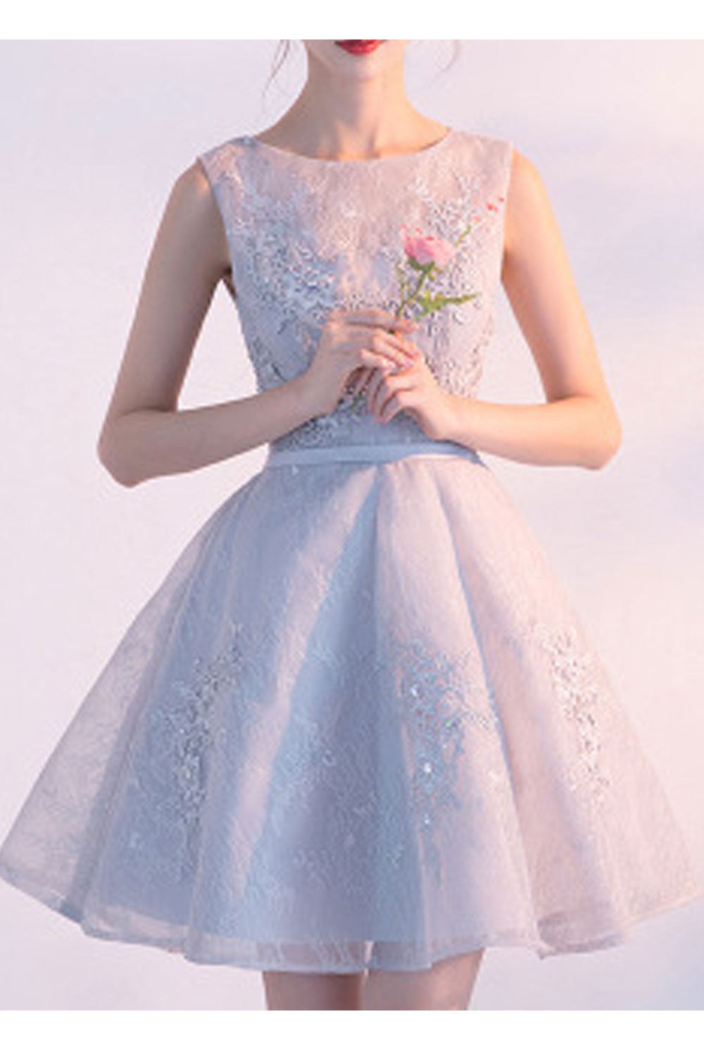 Women Thin Tie Strap Solid Colored Long Length Loose Evening Party Dress