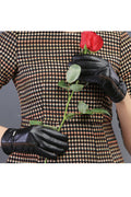 Women Winter Hand Protection Coldproof Leather Gloves