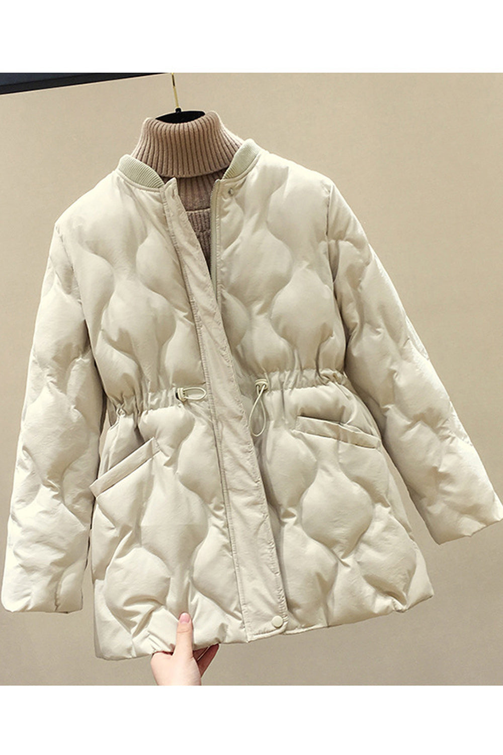 Women Long Sleeve Convenient Warm Winter Padded Jacket