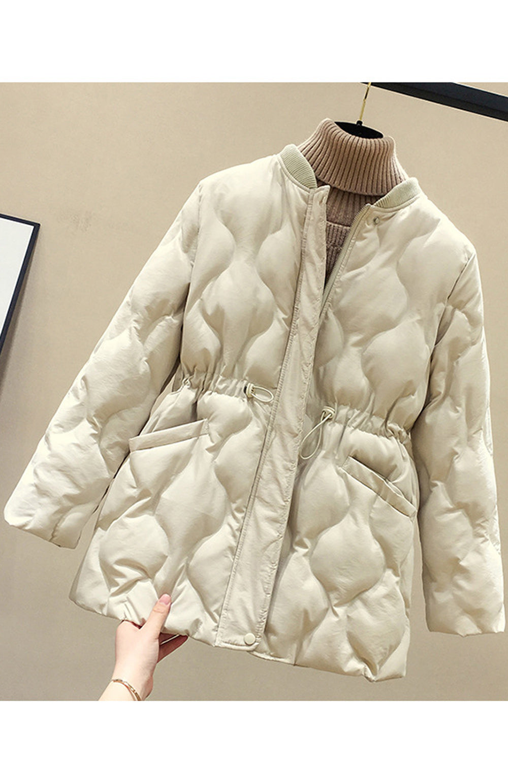 Women Long Sleeve Convenient Warm Winter Padded Jacket