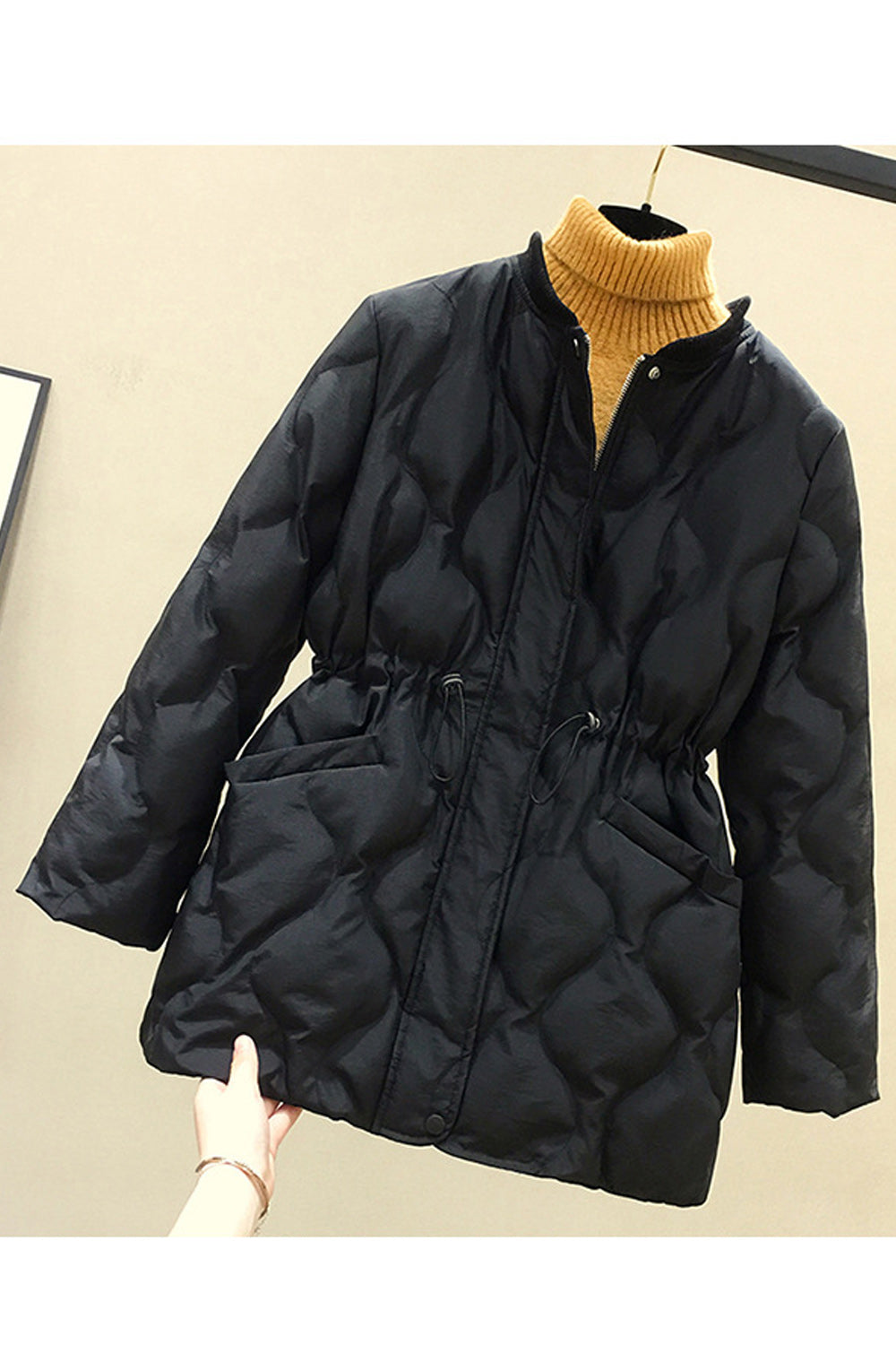 Women Long Sleeve Convenient Warm Winter Padded Jacket