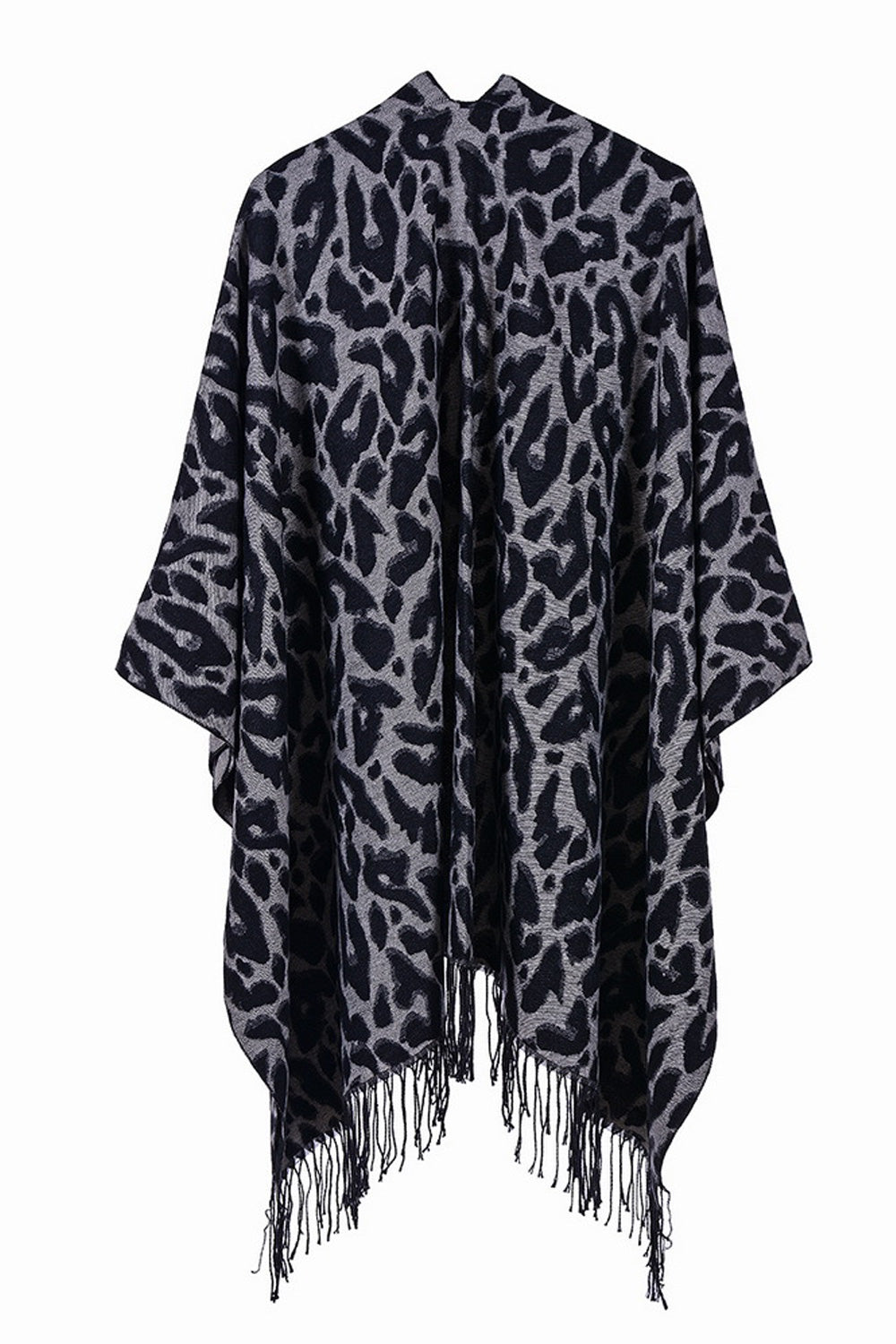 Women Classy Tassel Hem Elegant Styled Solid Colored Pretty Shawl