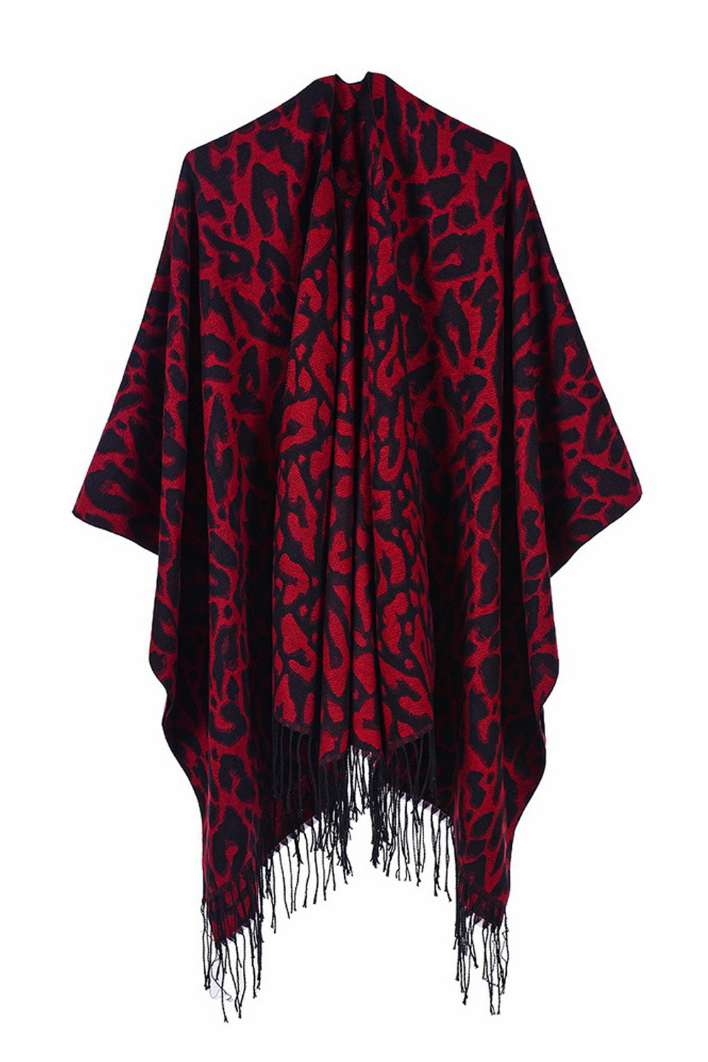 Women Classy Tassel Hem Elegant Styled Solid Colored Pretty Shawl