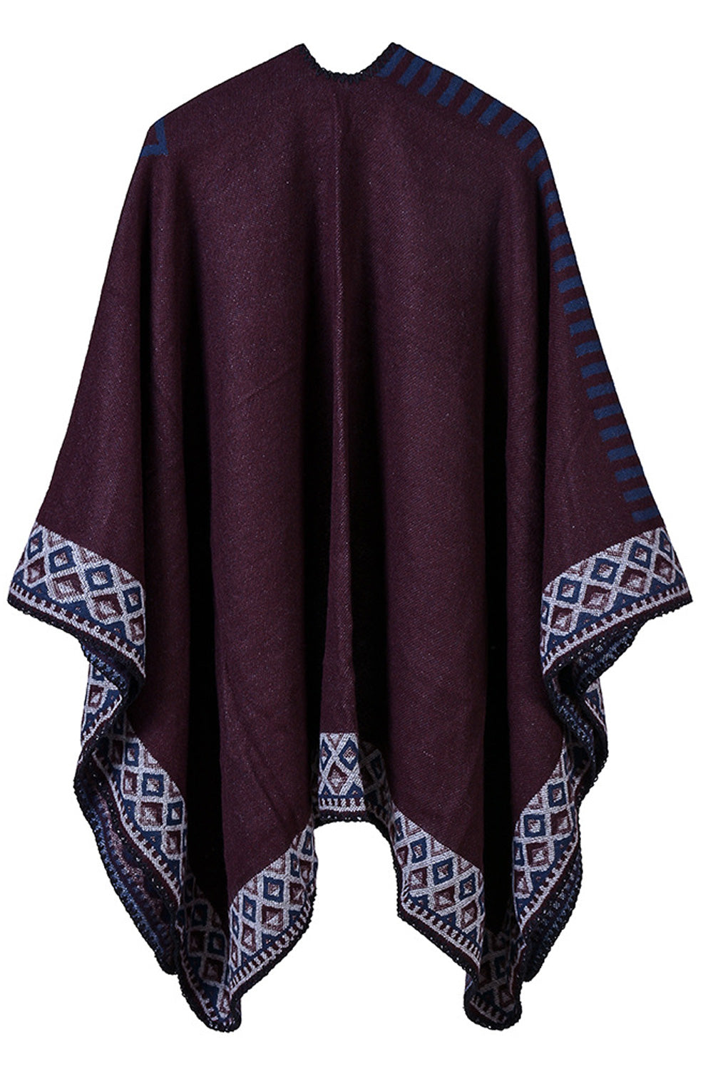 Women Striped Pattern Classy Comfortable Soft Winter Casual Shawl
