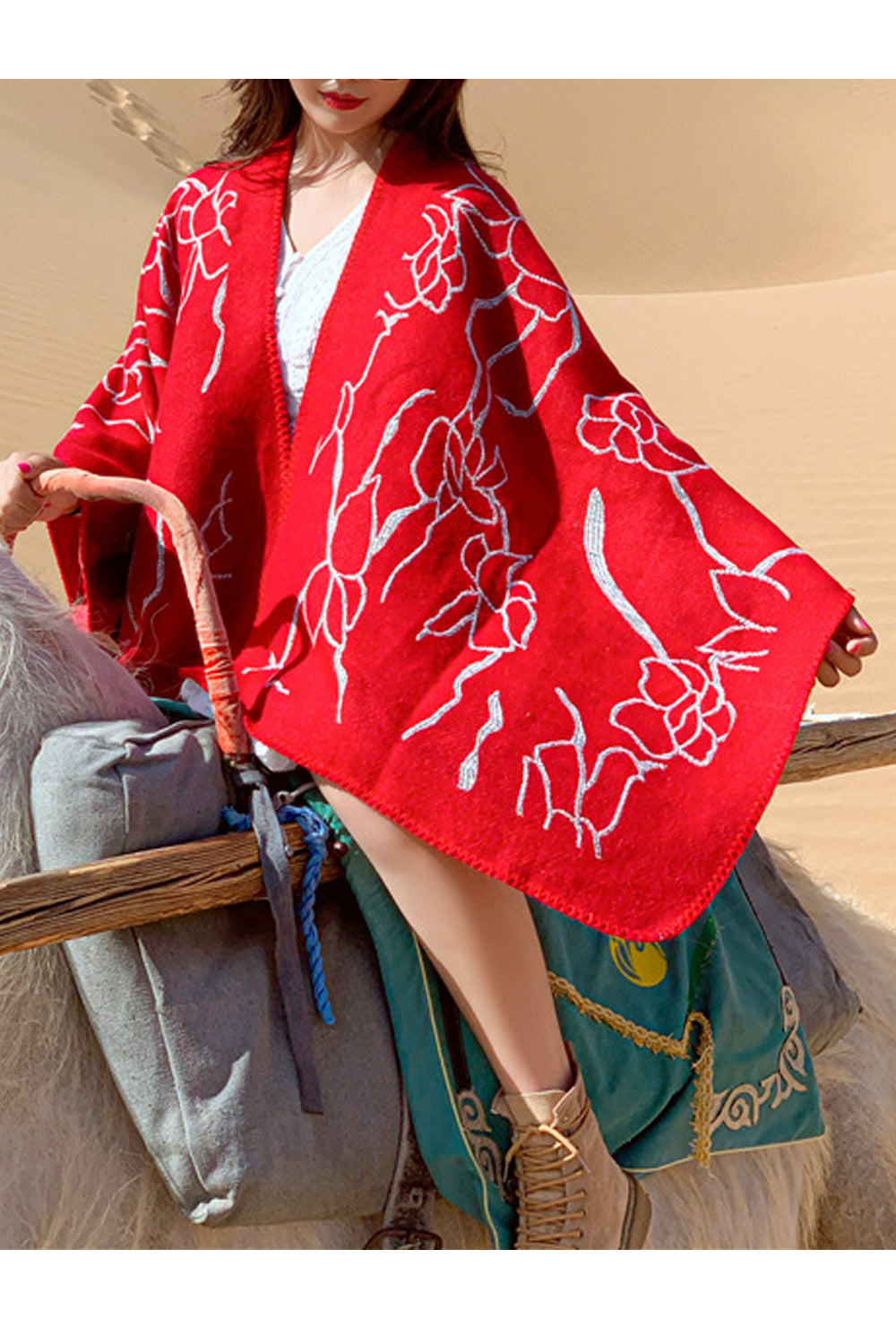 Women Pretty Solid Pattern Winter Casual Soft Shawl