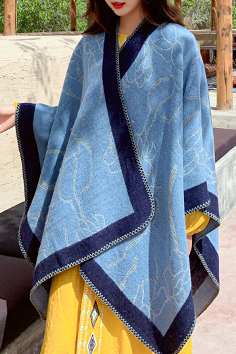 Women Pretty Solid Pattern Winter Casual Soft Shawl