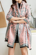 Women Classy Solid Colored Beautiful Printed Pattern Shawl
