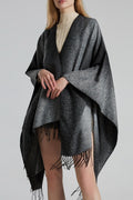 Women Tassel Decorated Lightweight Comfortable Cozy Shawl