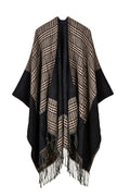 Women Fashionable Warm Tassel Hem Warm Convenient Shawl